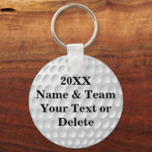 Persoonlijke goedkope golfparty geschenken sleutelhanger (Voorkant)