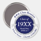 Persoonlijke, goedkope klasjes voor reünie magneet (Voorkant / Achterkant)