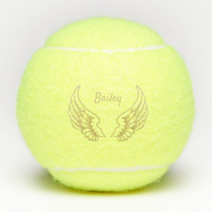PERSOONLIJKE GOLD ANGEL WINGS TENNISBALLEN