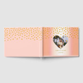 Persoonlijke Gold Confetti op Roos Gold Gastenboek (Volledig)