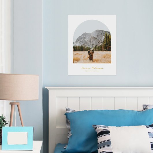 Persoonlijke Gold Foil familienaam en foto Folie Afdrukken (Insitu (Slaapkamer))