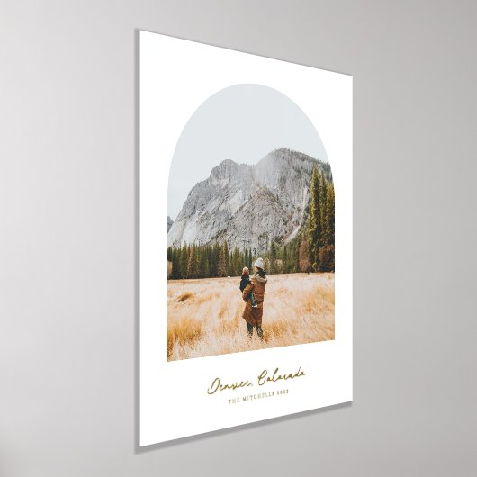 Persoonlijke Gold Foil familienaam en foto Folie Afdrukken (Laagn)