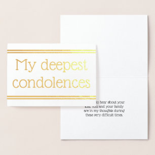 Persoonlijke Gold Foil sympathikaart Folie Kaarten