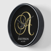 Persoonlijke Gold Monogramed Letter A Family (Hoek)