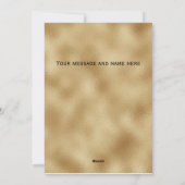 Persoonlijke Gold Photo Holiday kerstKaart (Achterkant)