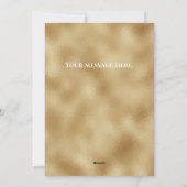 Persoonlijke Gold Photo Holiday kerstKaart (Achterkant)