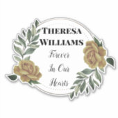 Persoonlijke Gold Wreatorial Car Sticker (Voorkant)