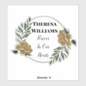 Persoonlijke Gold Wreatorial Car Sticker (Vel)