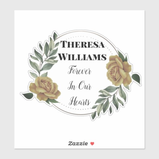 Persoonlijke Gold Wreatorial Car Sticker (Vel)