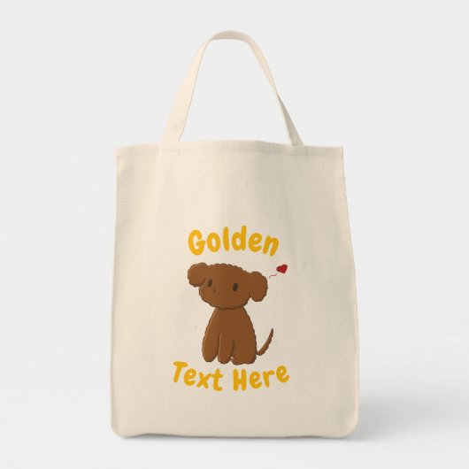 Persoonlijke Golden Doodle Hond Tassen (Voorkant)