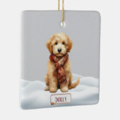 Persoonlijke Golden Doodle Kerst Ornament (Rechts)