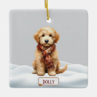 Persoonlijke Golden Doodle Kerst Ornament