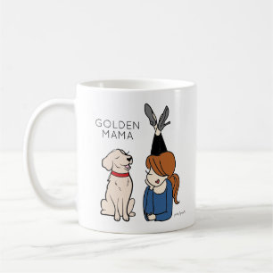 Persoonlijke Golden Reriever Mama Coffee-Mok Koffiemok