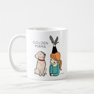 Persoonlijke Golden Reriever Mama Coffee-Mok Koffiemok