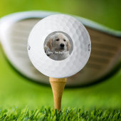 Persoonlijke Golden Retriever Dog Foto en naam Golfballen