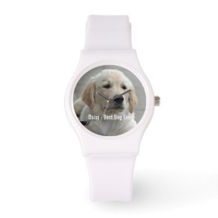 Persoonlijke Golden Retriever Dog Foto en naam Horloge