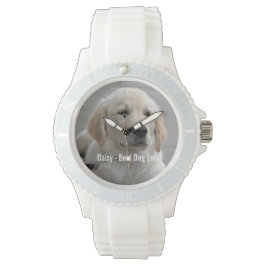 Persoonlijke Golden Retriever Dog Foto en naam Horloge
