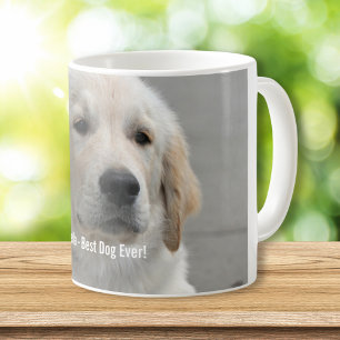 Persoonlijke Golden Retriever Dog Foto en naam Koffiemok