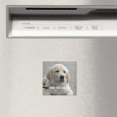 Persoonlijke Golden Retriever Dog Foto en naam Magneet (Insitu (Vaatwasser))