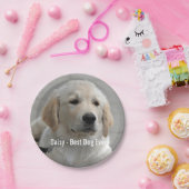 Persoonlijke Golden Retriever Dog Foto en naam Papieren Bordje (Feest)