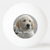 Persoonlijke Golden Retriever Dog Foto en naam Pingpongbal (Voorkant)