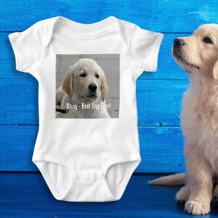 Persoonlijke Golden Retriever Dog Foto en naam Romper