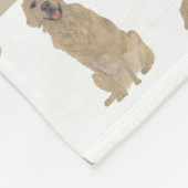 Persoonlijke Golden Retriever  Fleece Deken (Hoek)