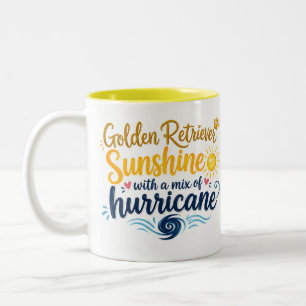 Persoonlijke Golden Retriever Koffie Tweekleurige Koffiemok