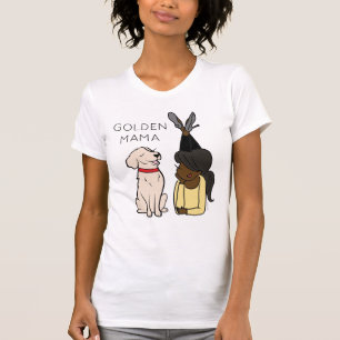 Persoonlijke Golden Retriever Mama T-Shirt