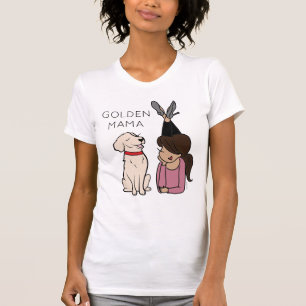 Persoonlijke Golden Retriever Mama T-Shirt