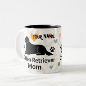 Persoonlijke Golden Retriever Moeder Mok Aangepas (Voorkant links)