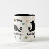 Persoonlijke Golden Retriever Moeder Mok Aangepas (Center)