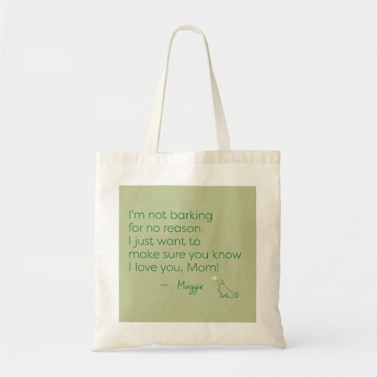 Persoonlijke Golden Retriever Moeder Tote Tas Cade (Voorkant)