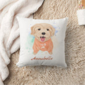 Persoonlijke Golden Retriever Nursery Kind Room Kussen (Deken)