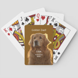 Persoonlijke Golden Retriever Papa Pokerkaarten