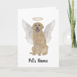 Persoonlijke Golden Retriever Sympathie Memorial Kaart