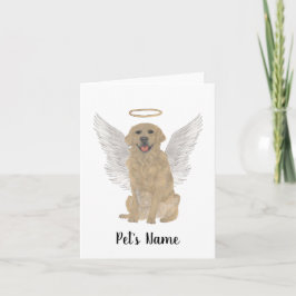 Persoonlijke Golden Retriever Sympathie Memorial Kaart