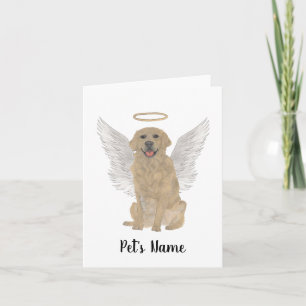 Persoonlijke Golden Retriever Sympathie Memorial Kaart
