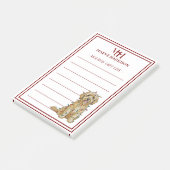 Persoonlijke Goldendoodle Kerstcadeaulijst Post-it® Notes (Schuin)