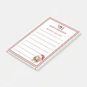Persoonlijke Goldendoodle Kerstcadeaulijst Post-it® Notes (Schuin)