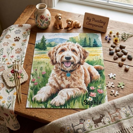 Persoonlijke Goldendoodle Legpuzzel
