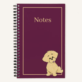 Persoonlijke Goldendoodle Puppy Knuffel Hond Op Ma Notitieboek