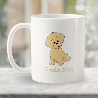 Persoonlijke Goldendoodle Puppy Mopshond Kunst Mok