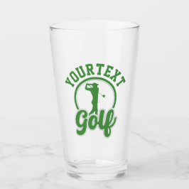 Persoonlijke Golf ADD NAAM Retro Pro Golfer Swing Glas