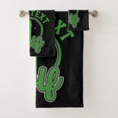 Persoonlijke Golf ADD NAME Retro Pro Golfer Swing Bad Handdoek (Insitu)