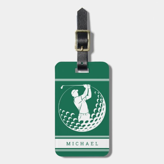 Persoonlijke Golf Bagagelabel (Voorkant verticaal)