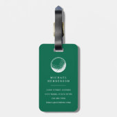 Persoonlijke Golf Bagagelabel (Achterkant verticaal)