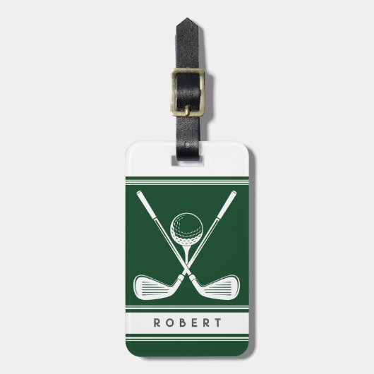 Persoonlijke Golf Bagagelabel (Voorkant verticaal)