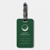 Persoonlijke Golf Bagagelabel (Achterkant verticaal)