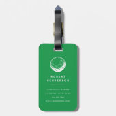 Persoonlijke Golf  Bagagelabel (Achterkant verticaal)